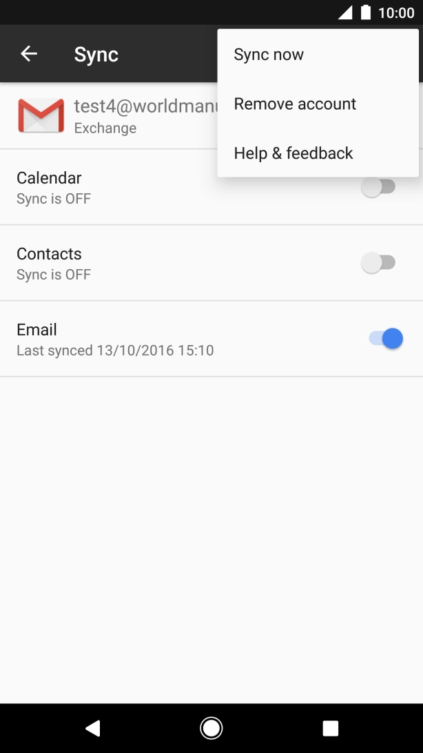 Press Remove account.