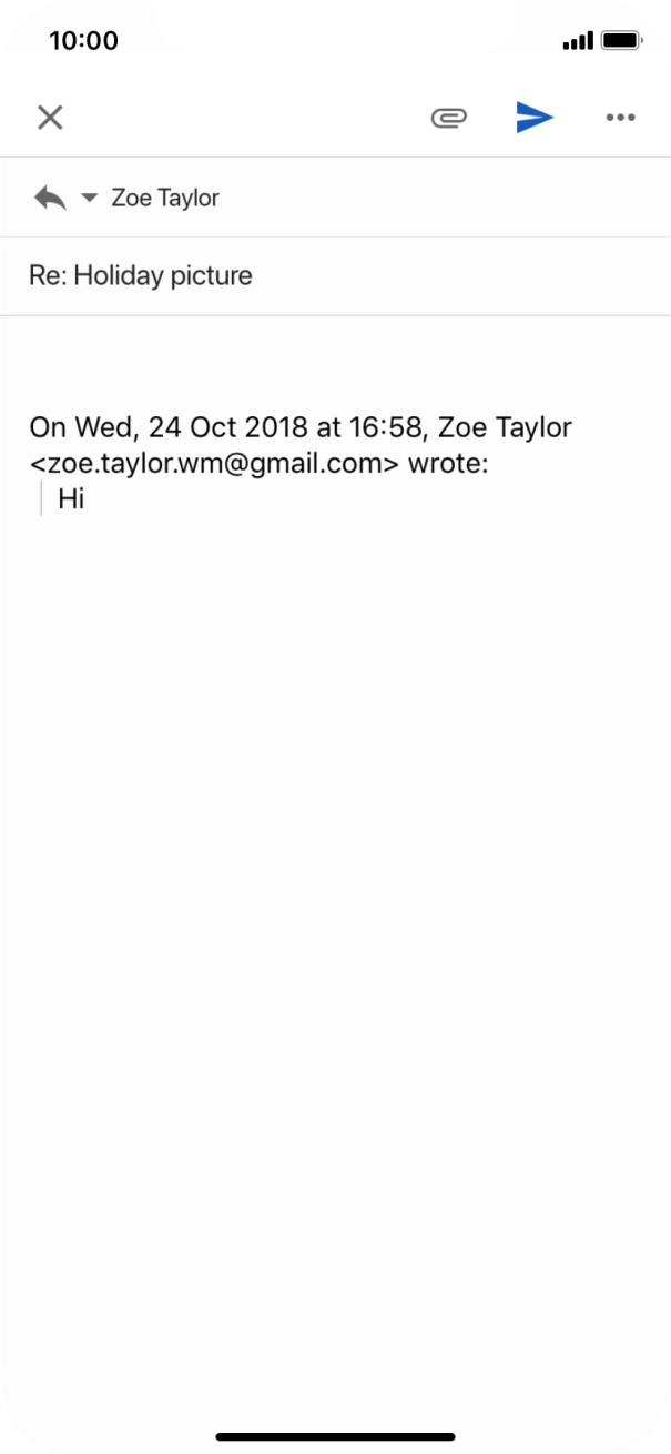 Press the text input field.