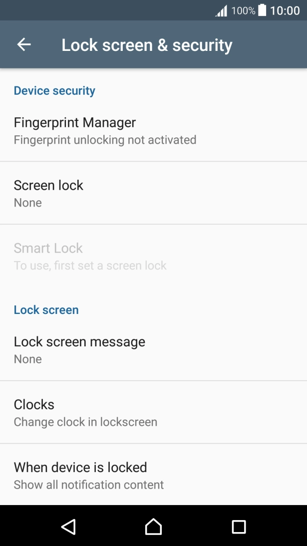 Press Fingerprint Manager.