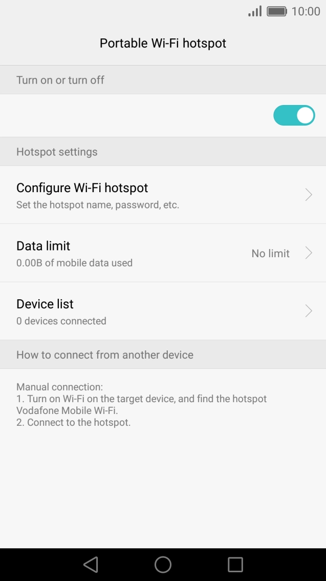Press the Home key to return to the home screen.