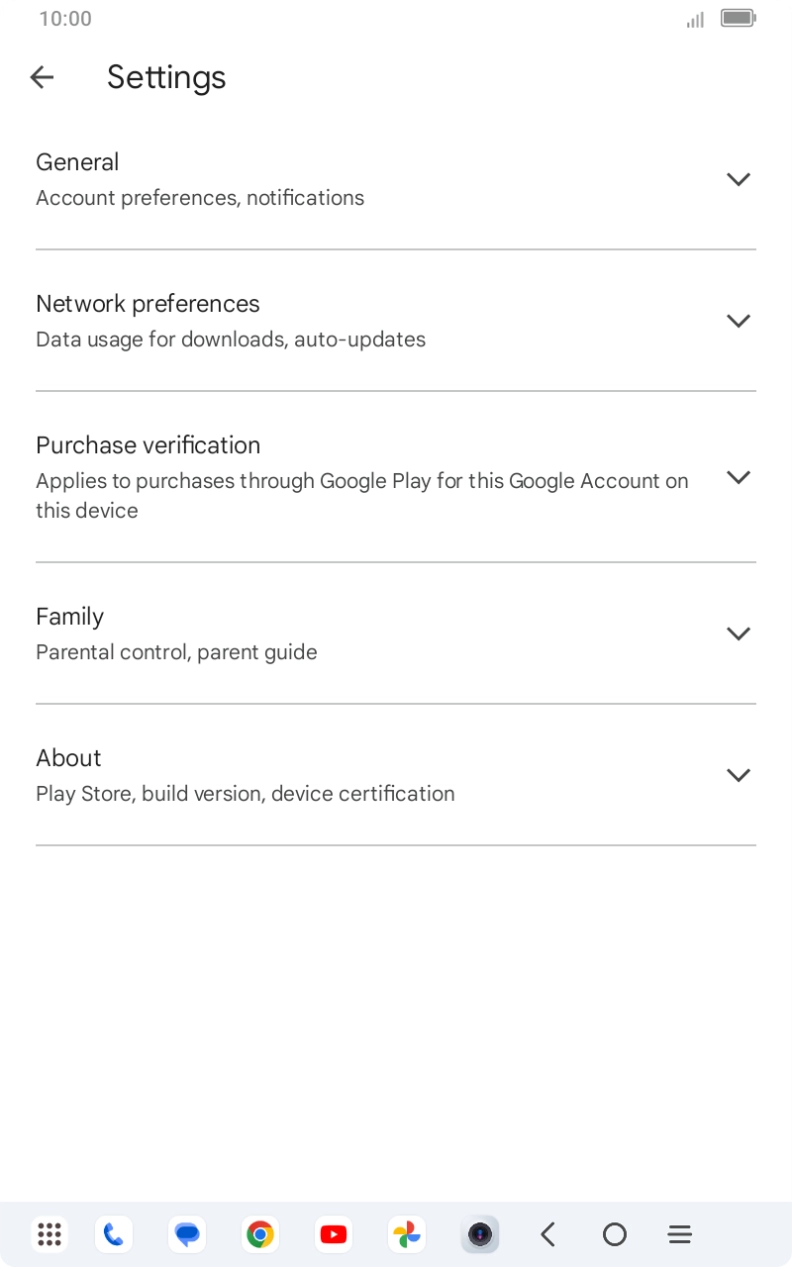 Press Network preferences.