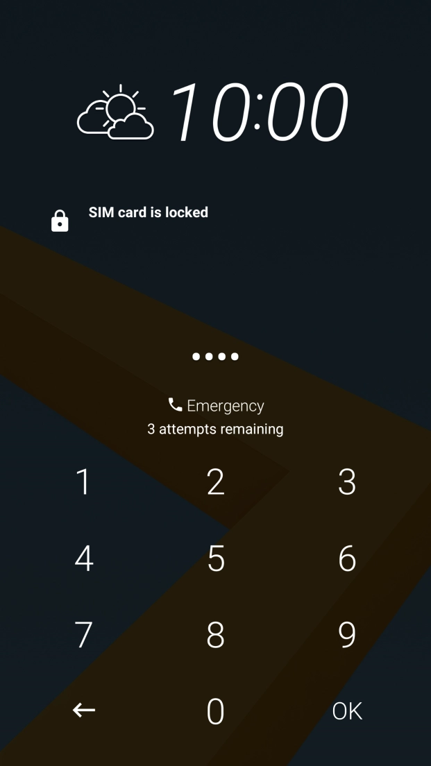 If you're asked to key in your PIN, do so and press OK.