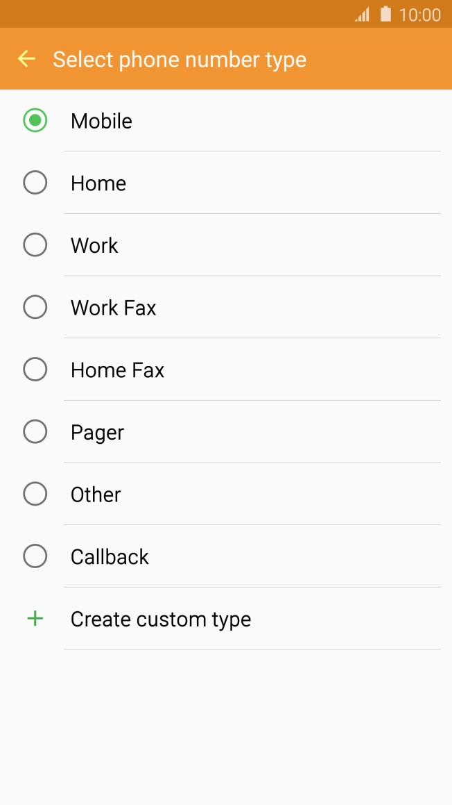 Press the required number type.