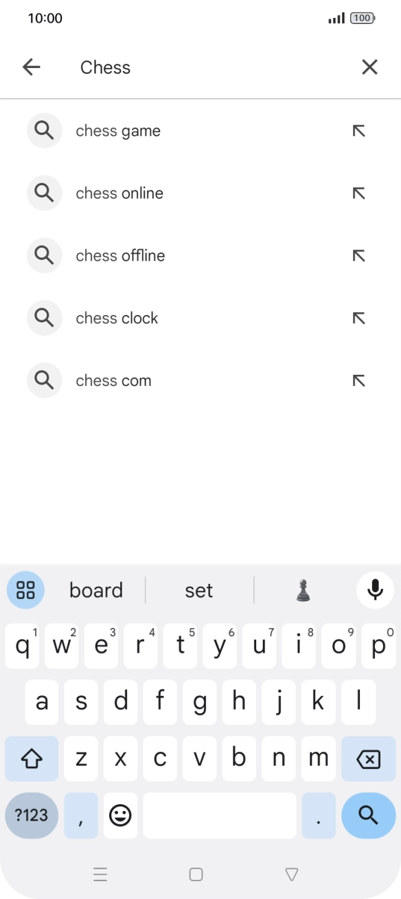 Key in the name or subject of the required app and press the search icon. Key in the name or subject of the required app and press the search icon.