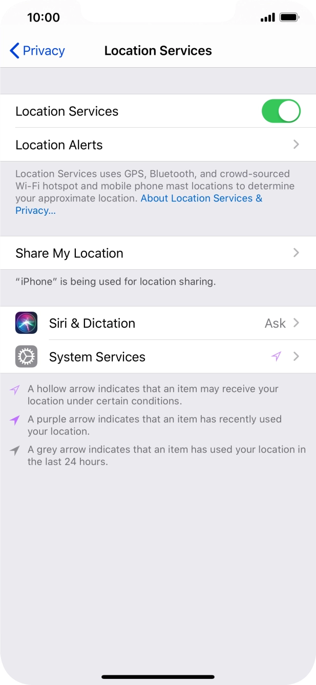 Press the required app. Press the required app.