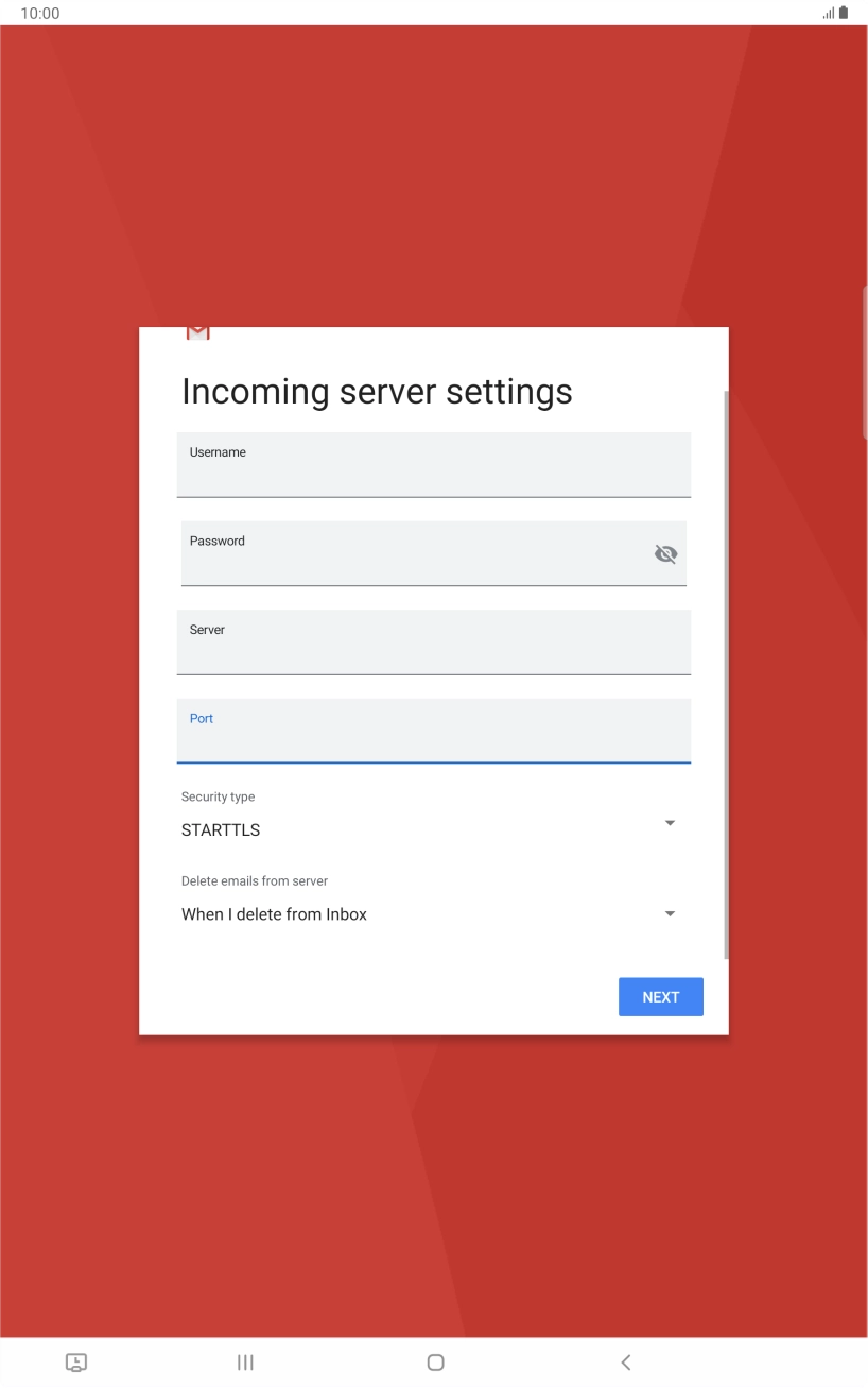 Press the drop down list below 
