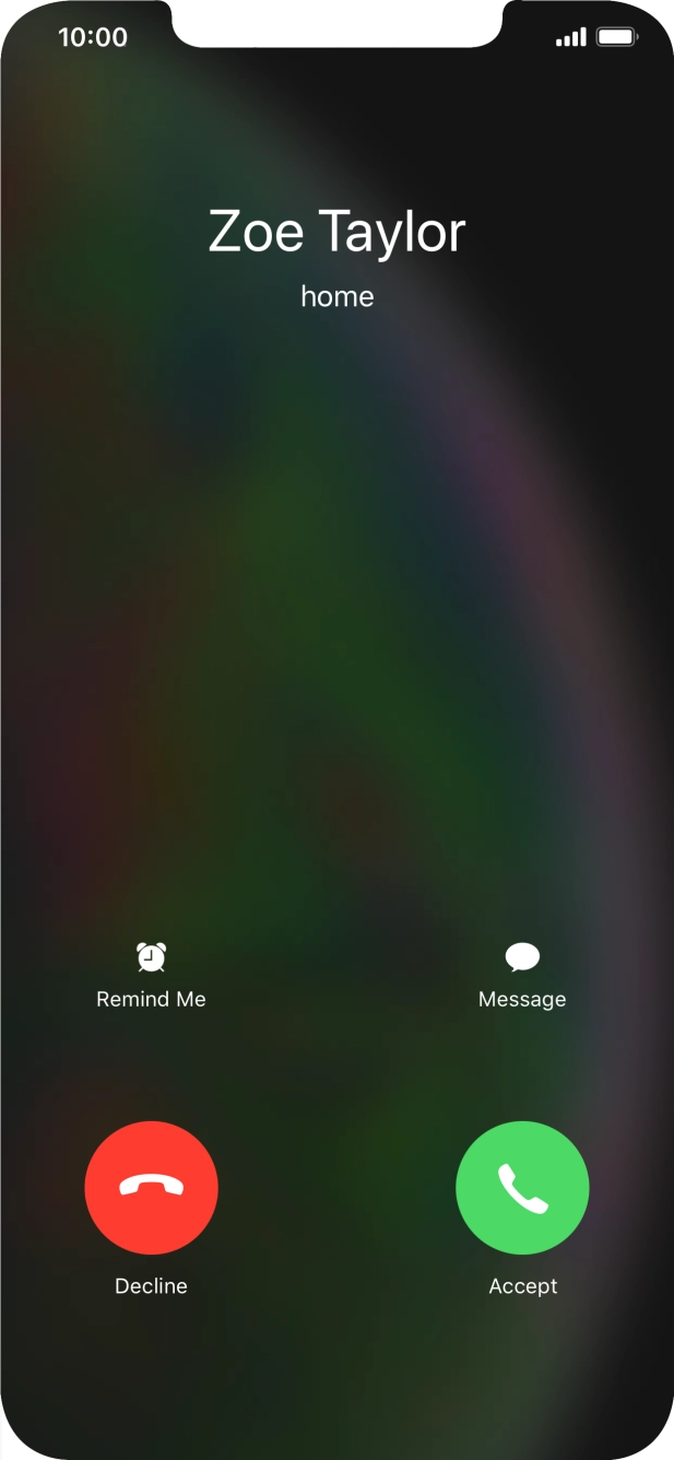 If the screen lock is turned off, press Accept.