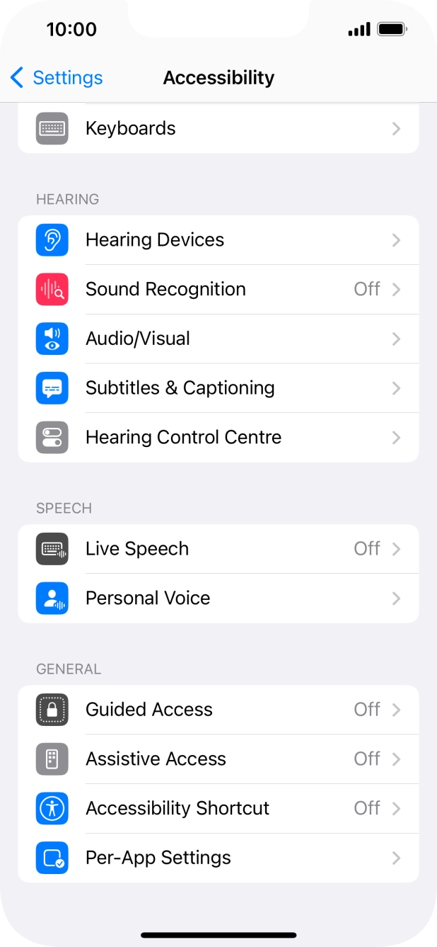 Press the required category below 