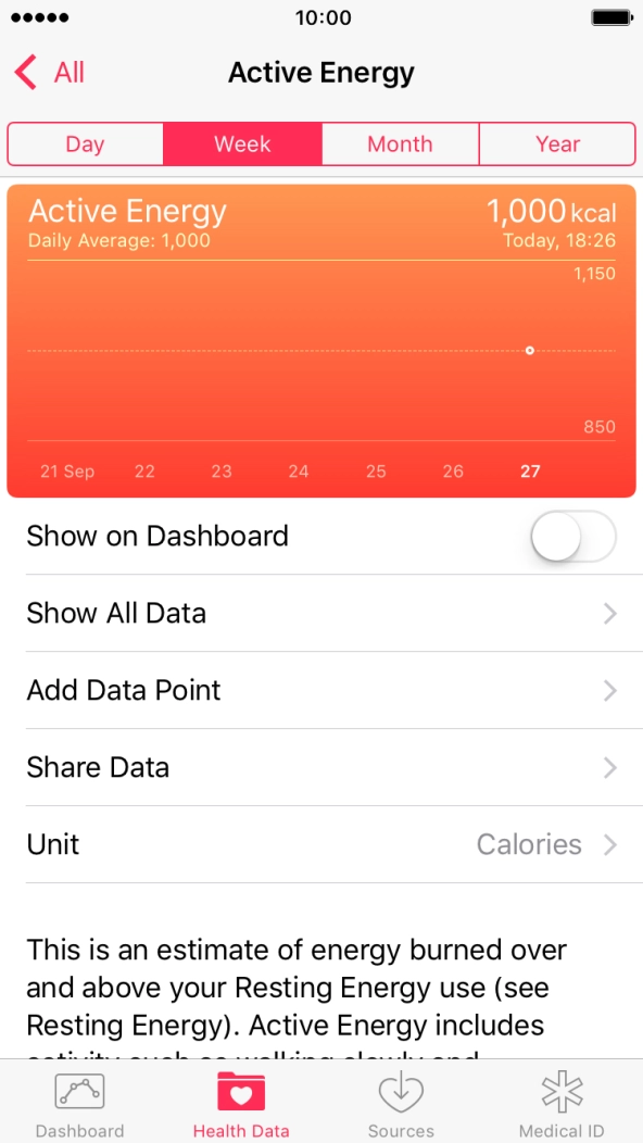 Press Add Data Point and follow the instructions on the screen to key in the required information.