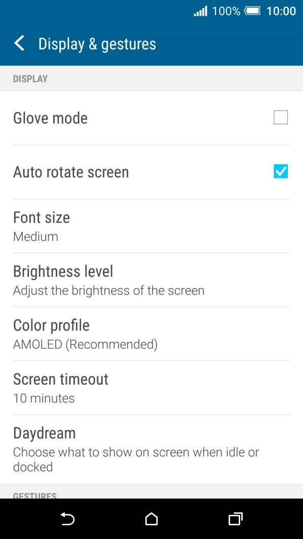 Press Screen timeout.