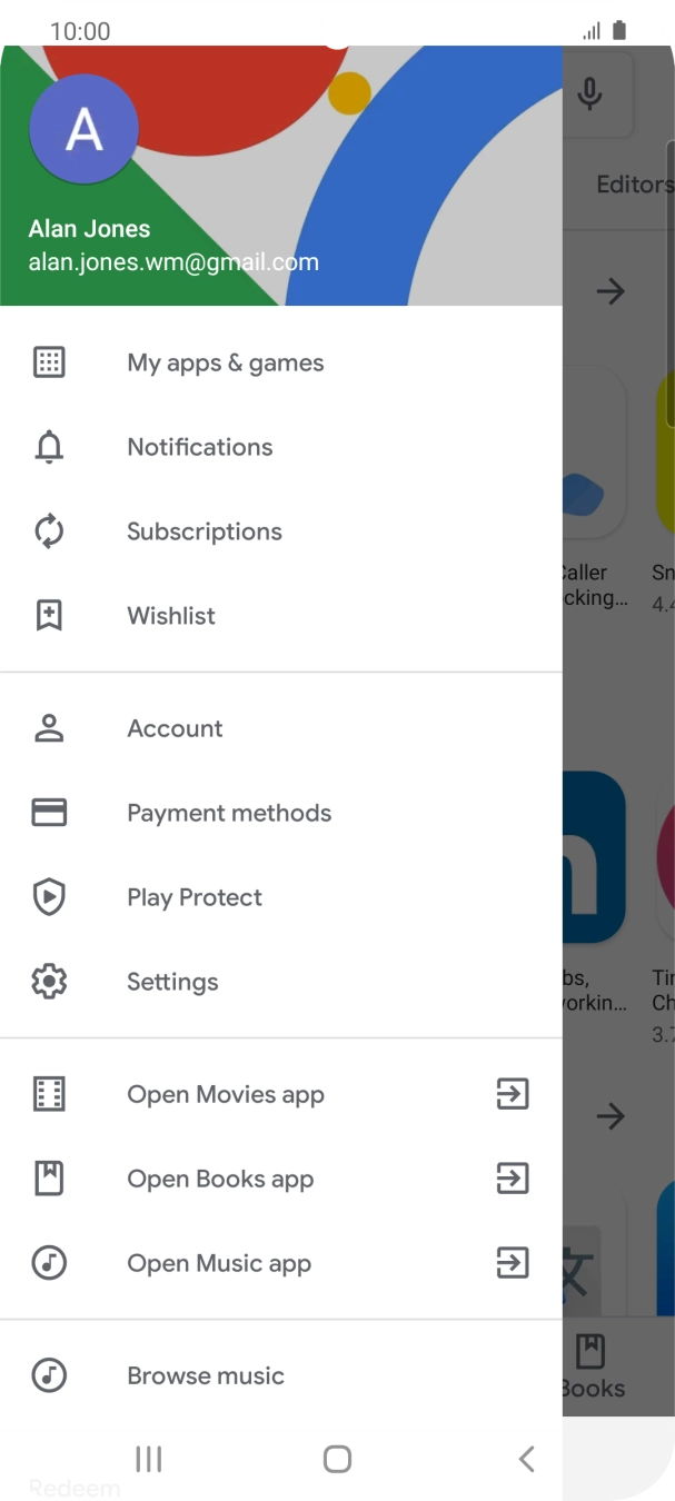 Press My apps & games.