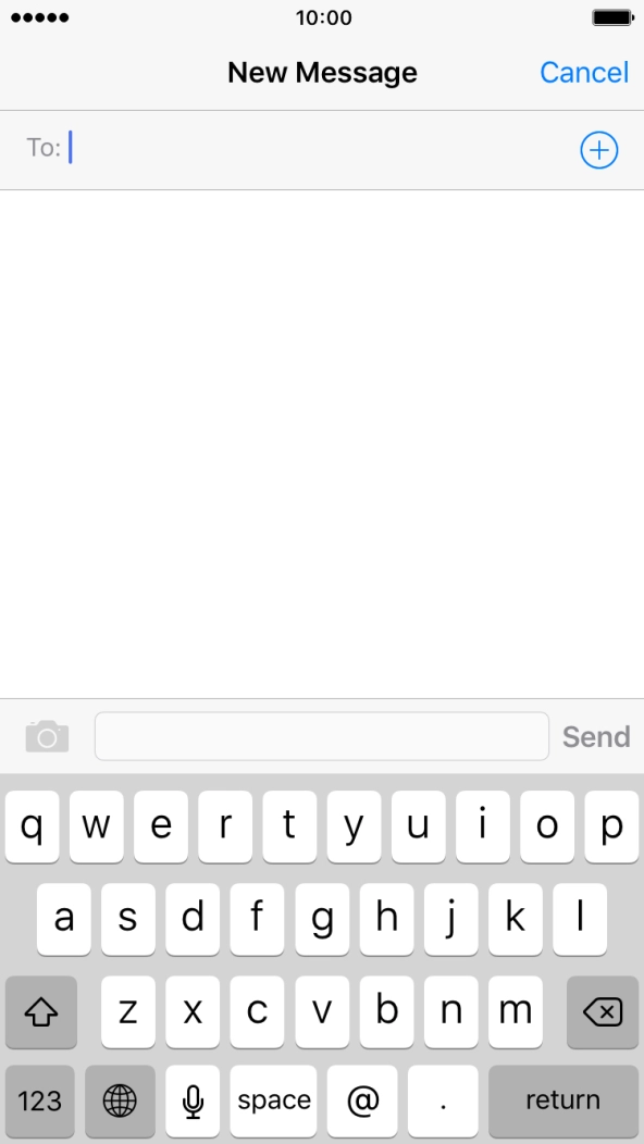 Press To and key in the first letters of the recipient's name.