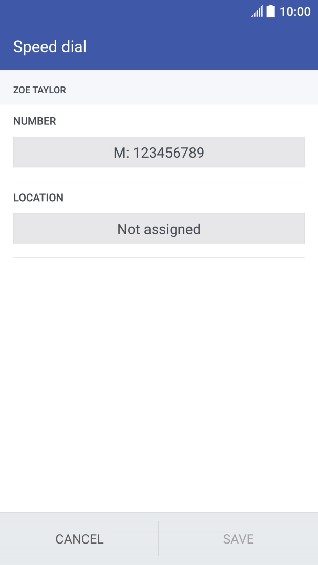 Press the field below 