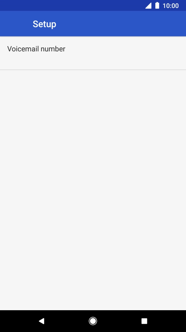 Press Voicemail number.