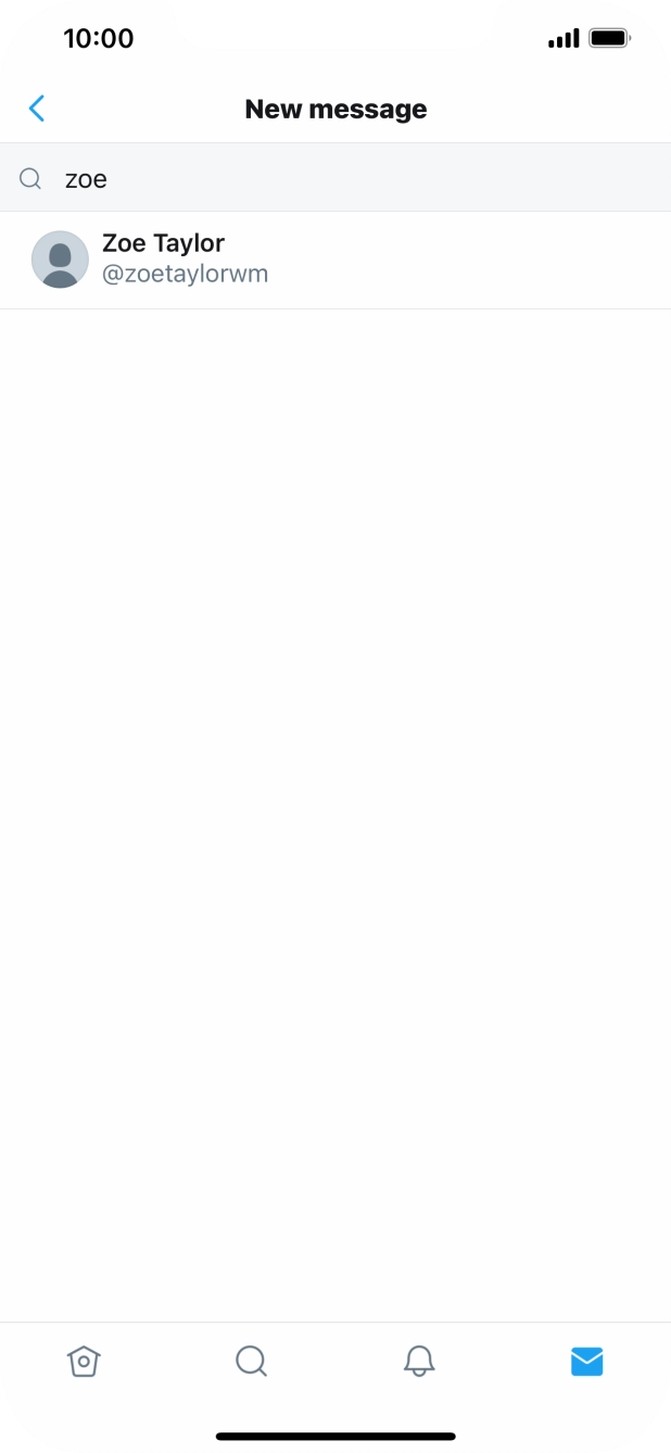 Press the required contact.