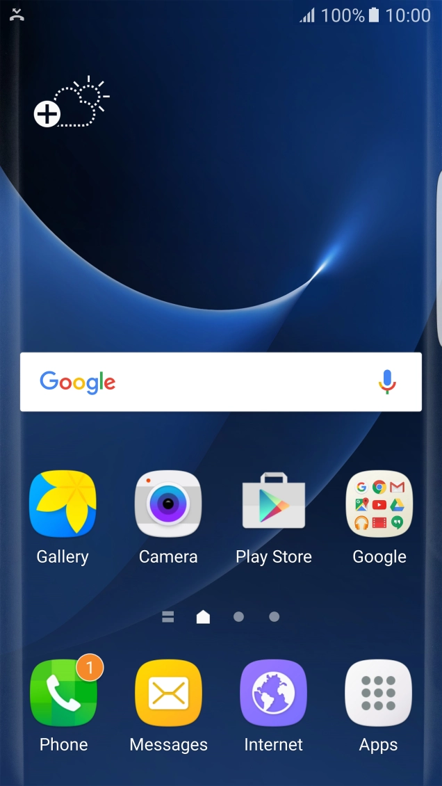 The missed calls icon shows that you have one or more missed calls.