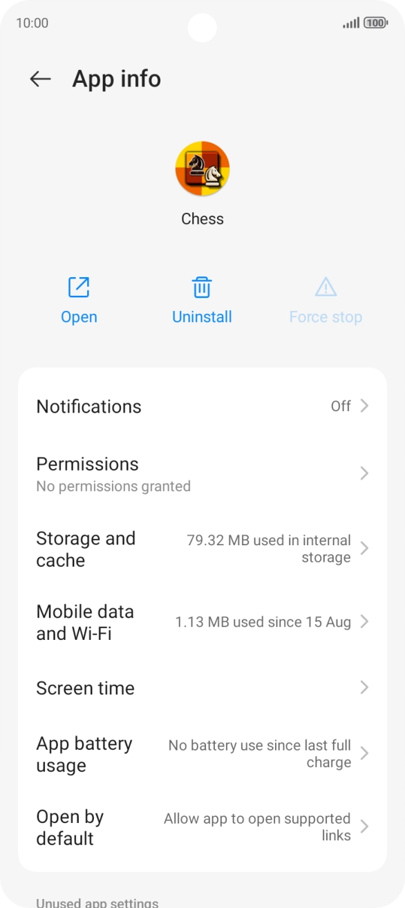 Press Storage and cache.