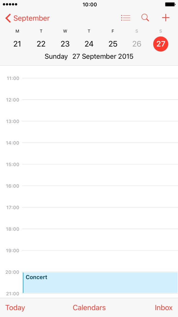 Press the Home key to return to the home screen.