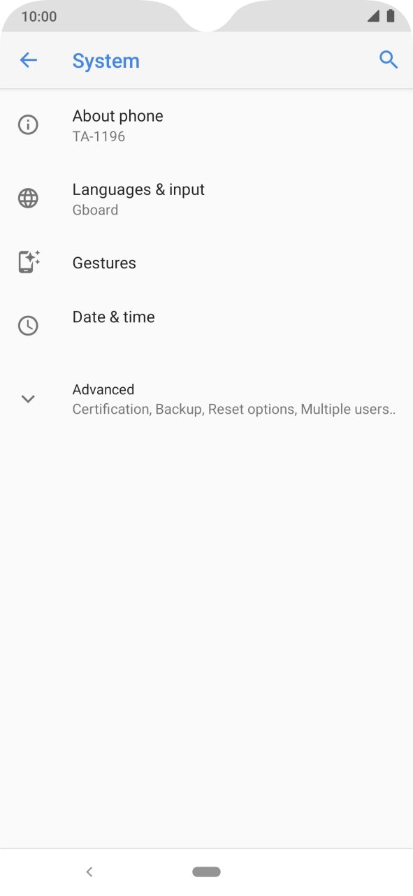 Press Advanced. Press Advanced.