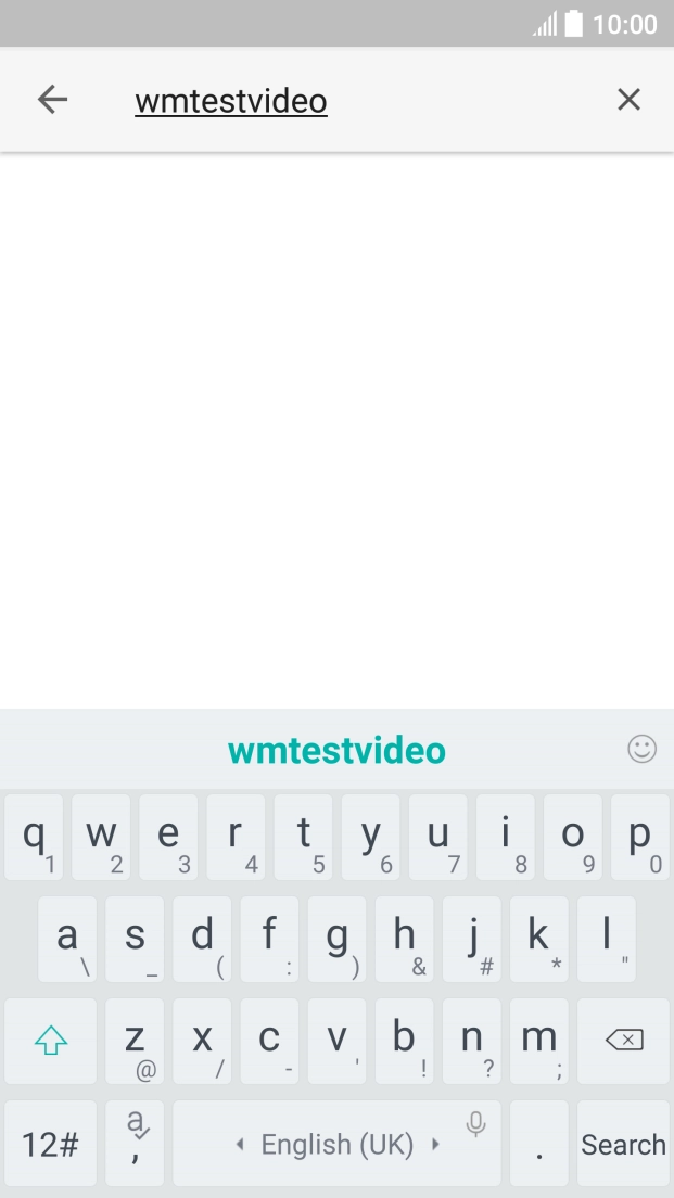 Key in the required search word and press Search.