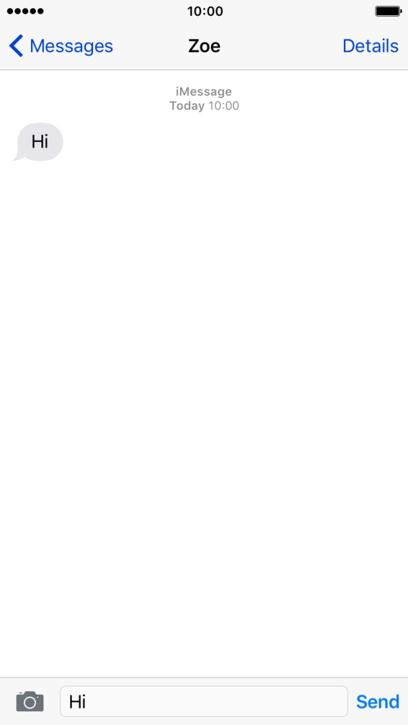 Key in the required reply and press Send.