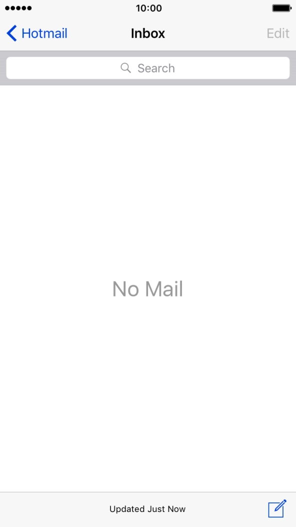 Press the name of the email account.