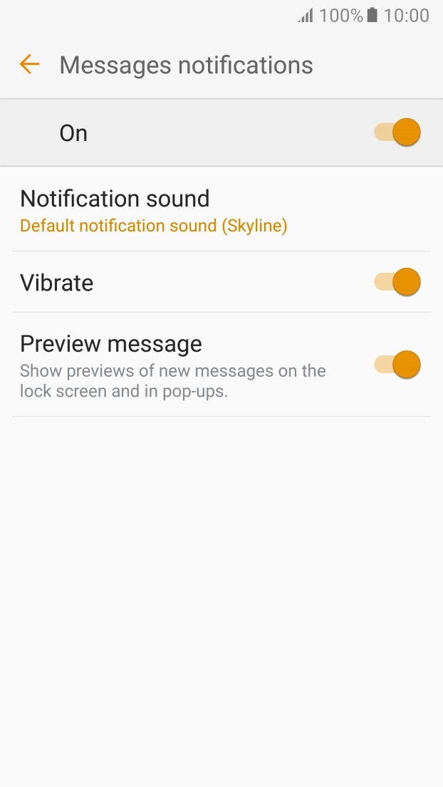 Press Notification sound.