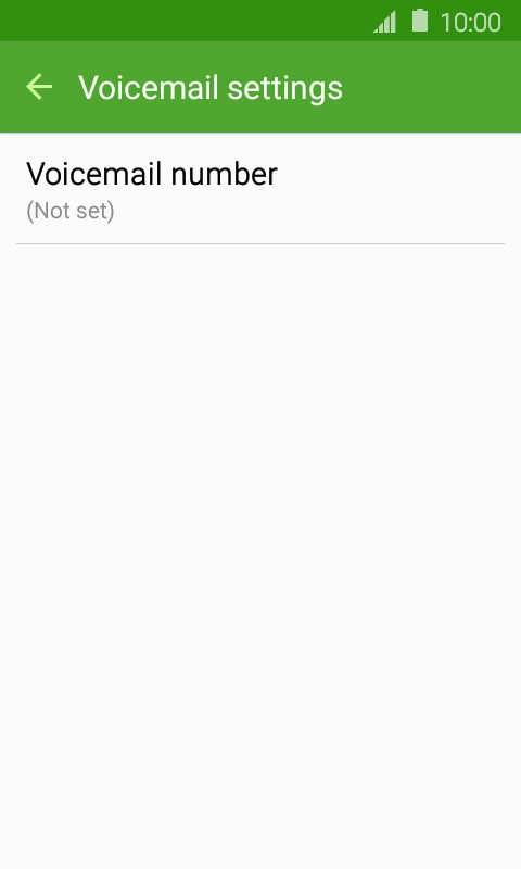 Press Voicemail number.