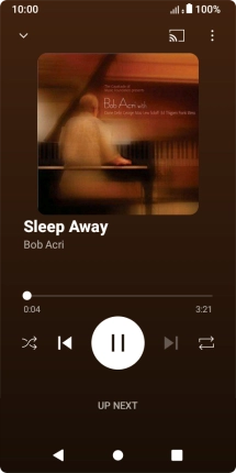 Press arrow right to go to the next audio file.