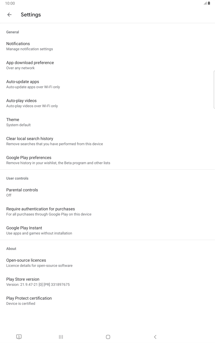 Press Auto-update apps.