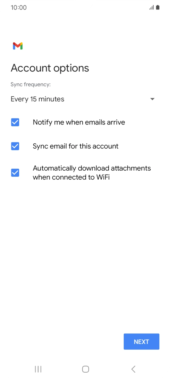Press the drop down list below 