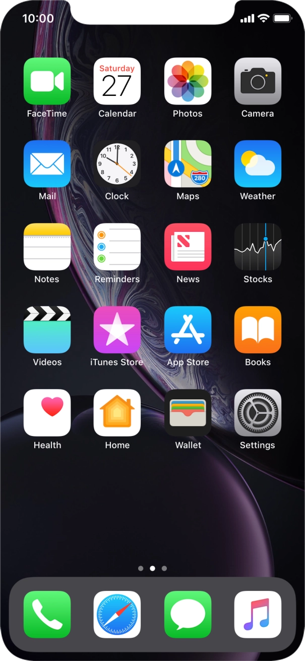 The Wi-Fi icon shows that your phone is connected to a Wi-Fi network.