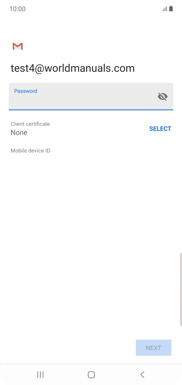 Press the field below 