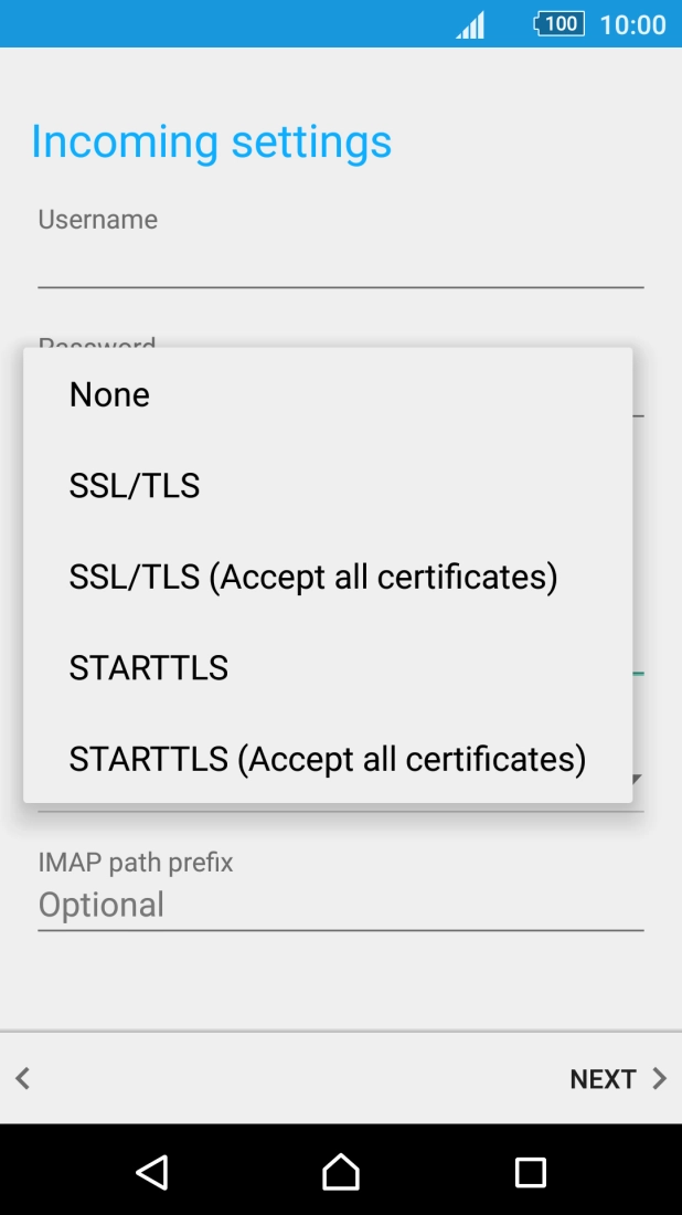 Press SSL/TLS to turn on the function.
