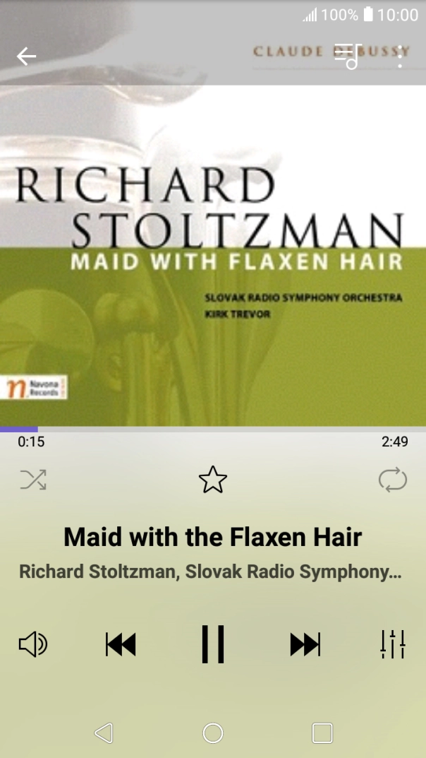 Press arrow right to go to the next audio file.