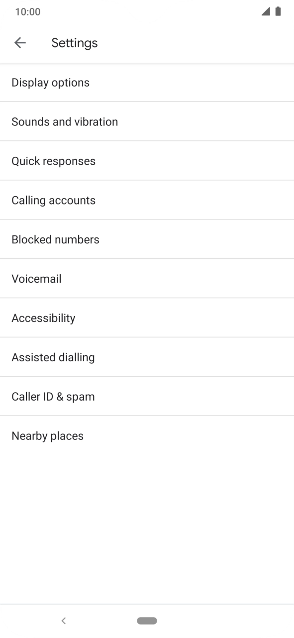 Press Calling accounts.