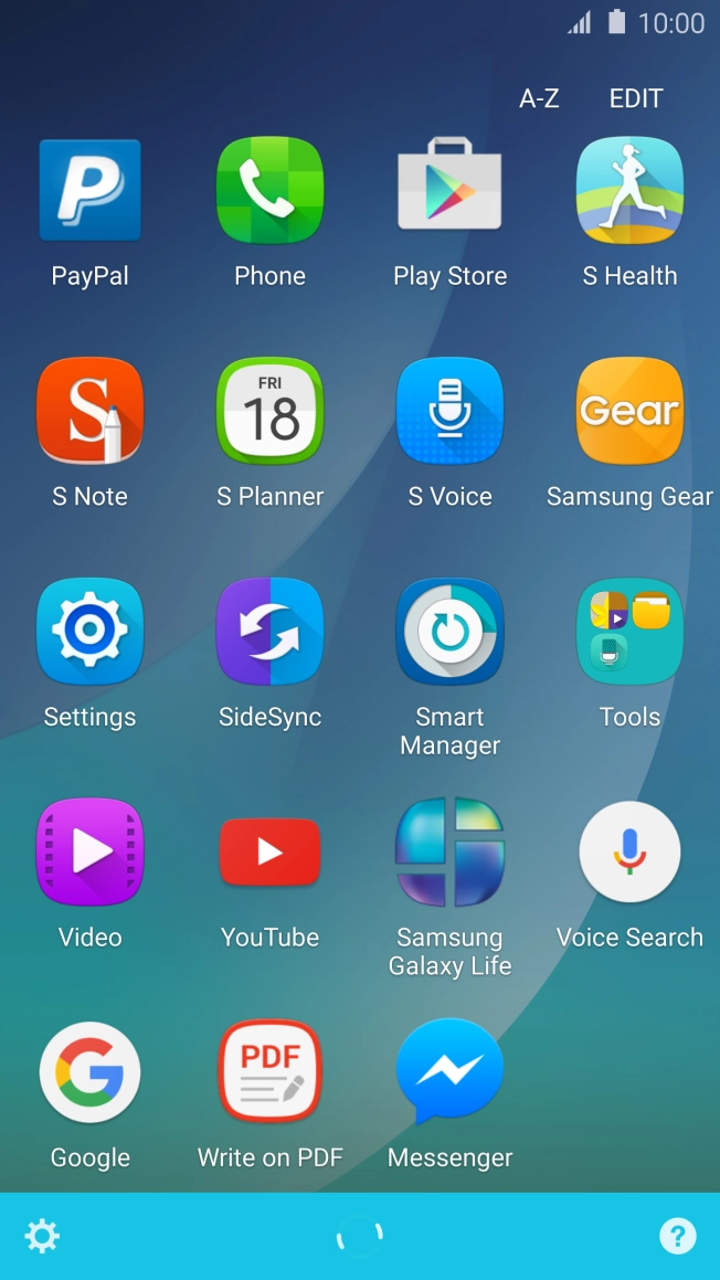 Press the Home key to return to the home screen.