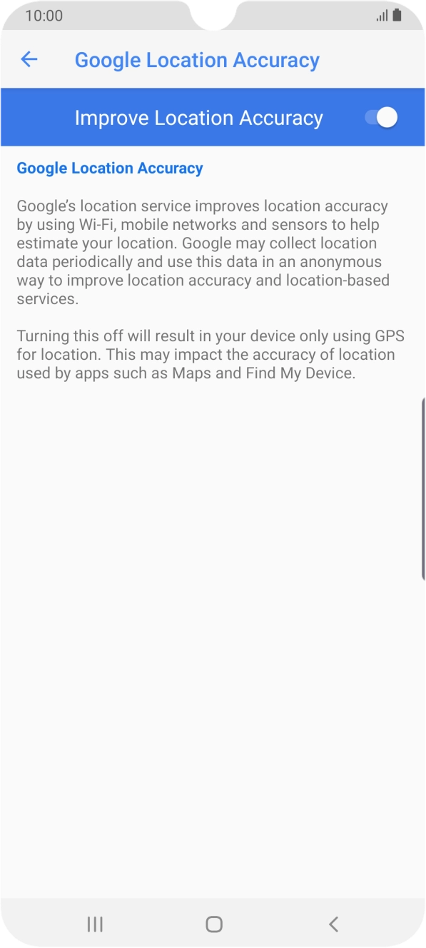 If you press the indicator next to 