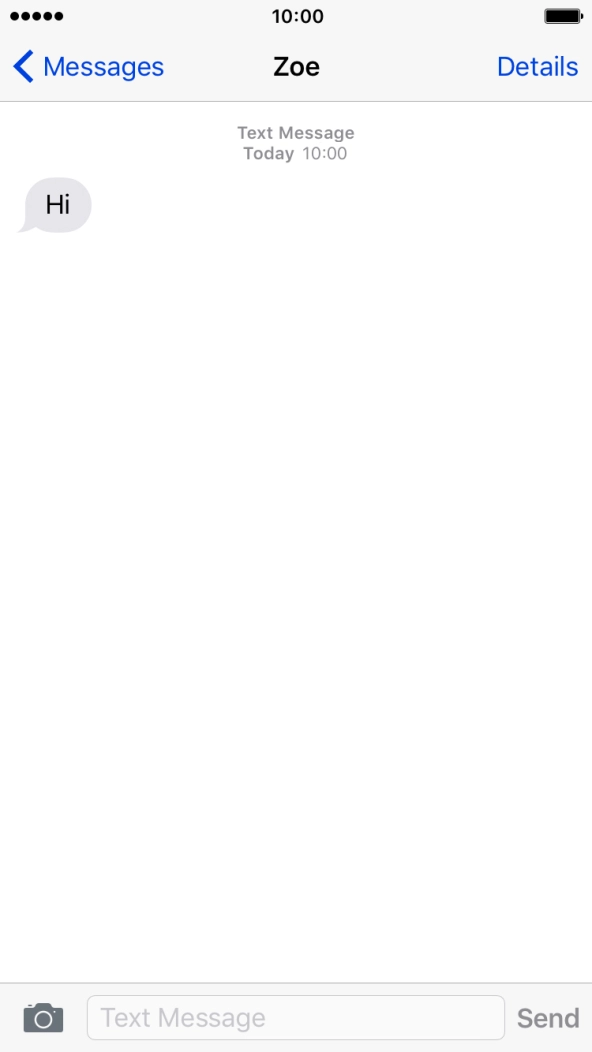 Press the text input field.