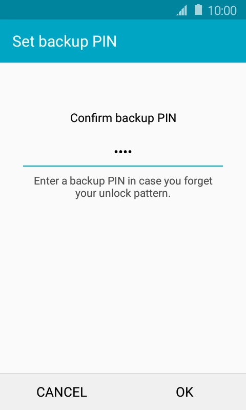 Key in your PIN again and press OK.