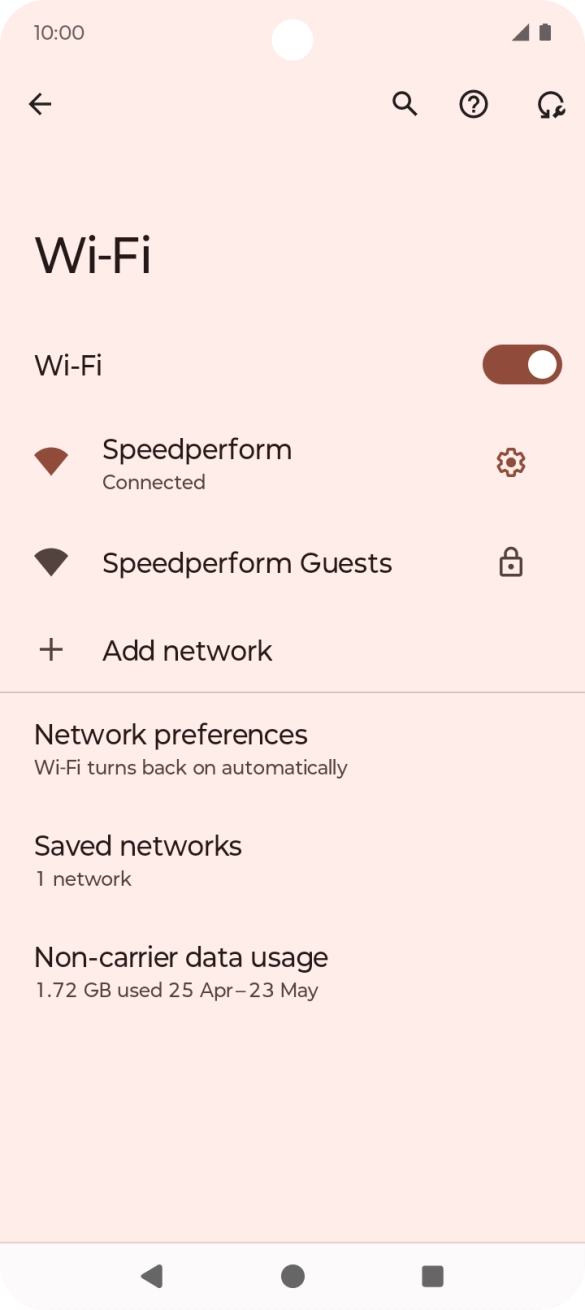 Press the Home key to return to the home screen.