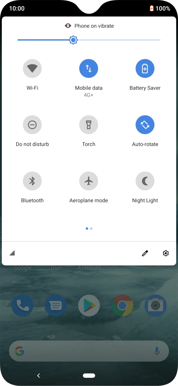 Press the Home key to return to the home screen.
