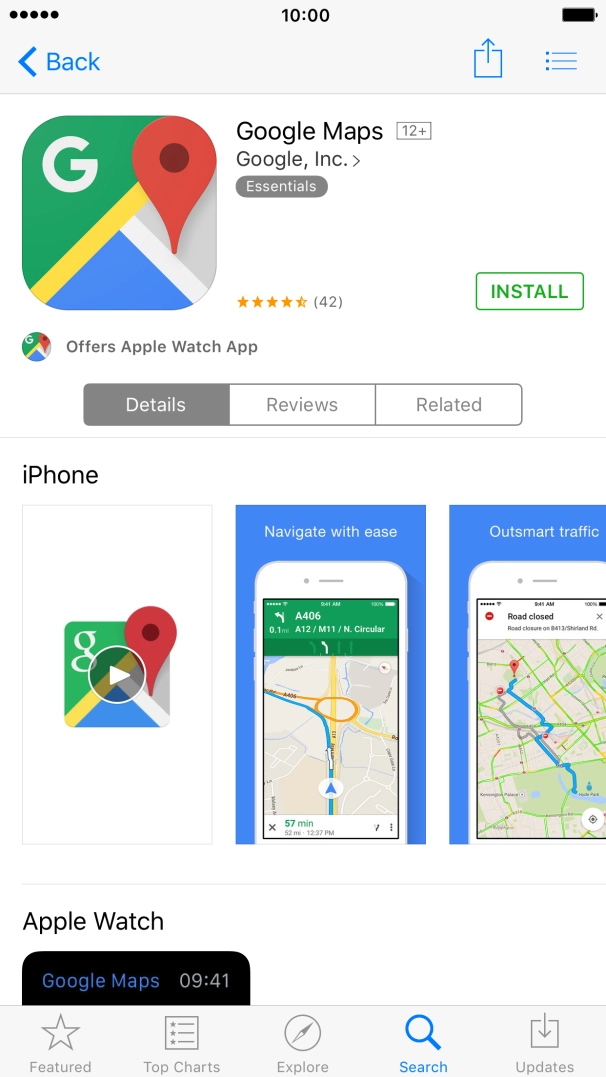 Press INSTALL and wait while Google Maps is installed.