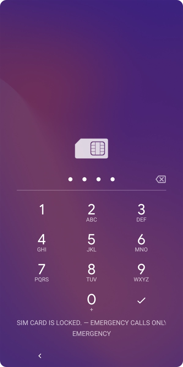 If you're asked to key in your PIN, do so and press the confirm icon.