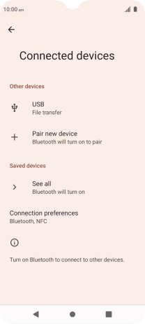 Press Pair new device. Press Pair new device.