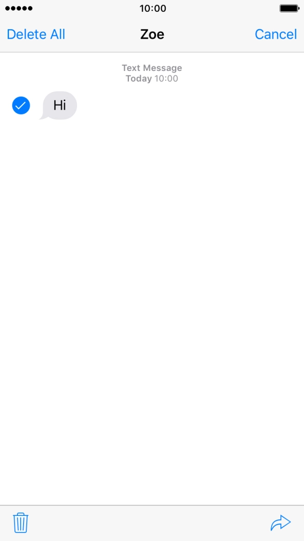 Press the forward icon.