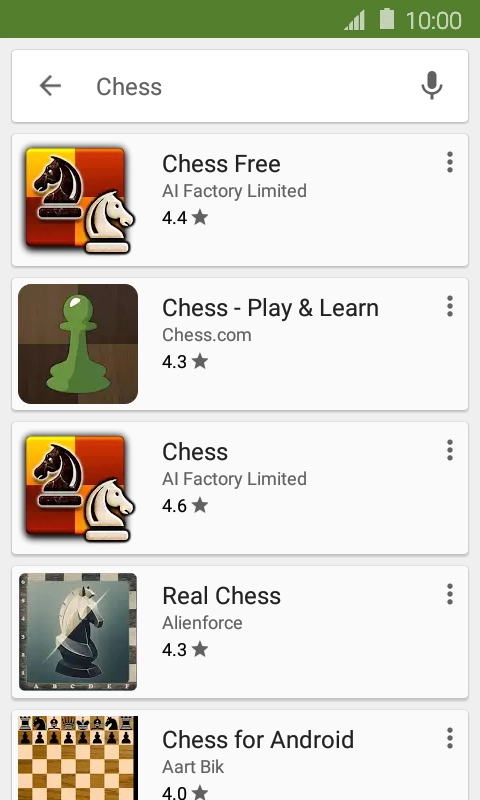 Press the required app.