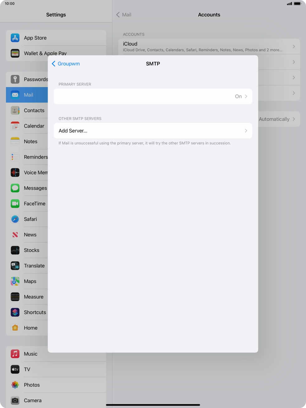 Press the field below 
