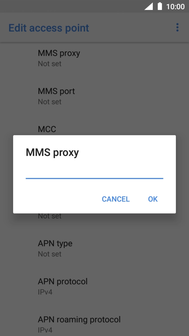 Key in 10.1.1.180 and press OK.