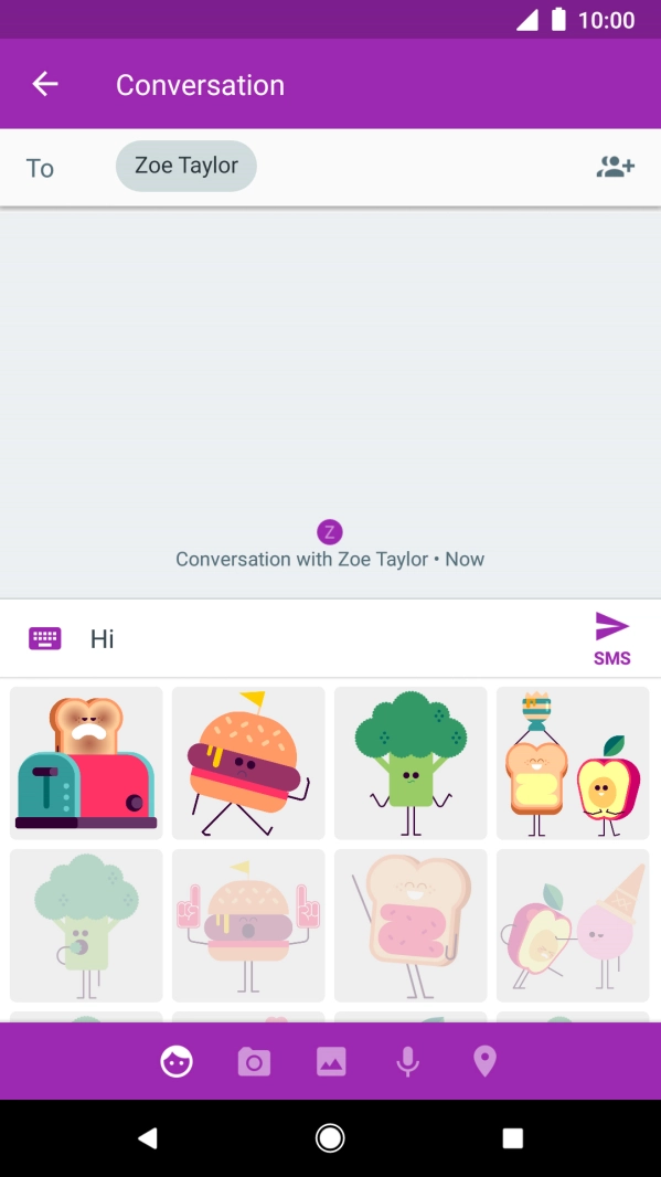 Press the gallery icon.